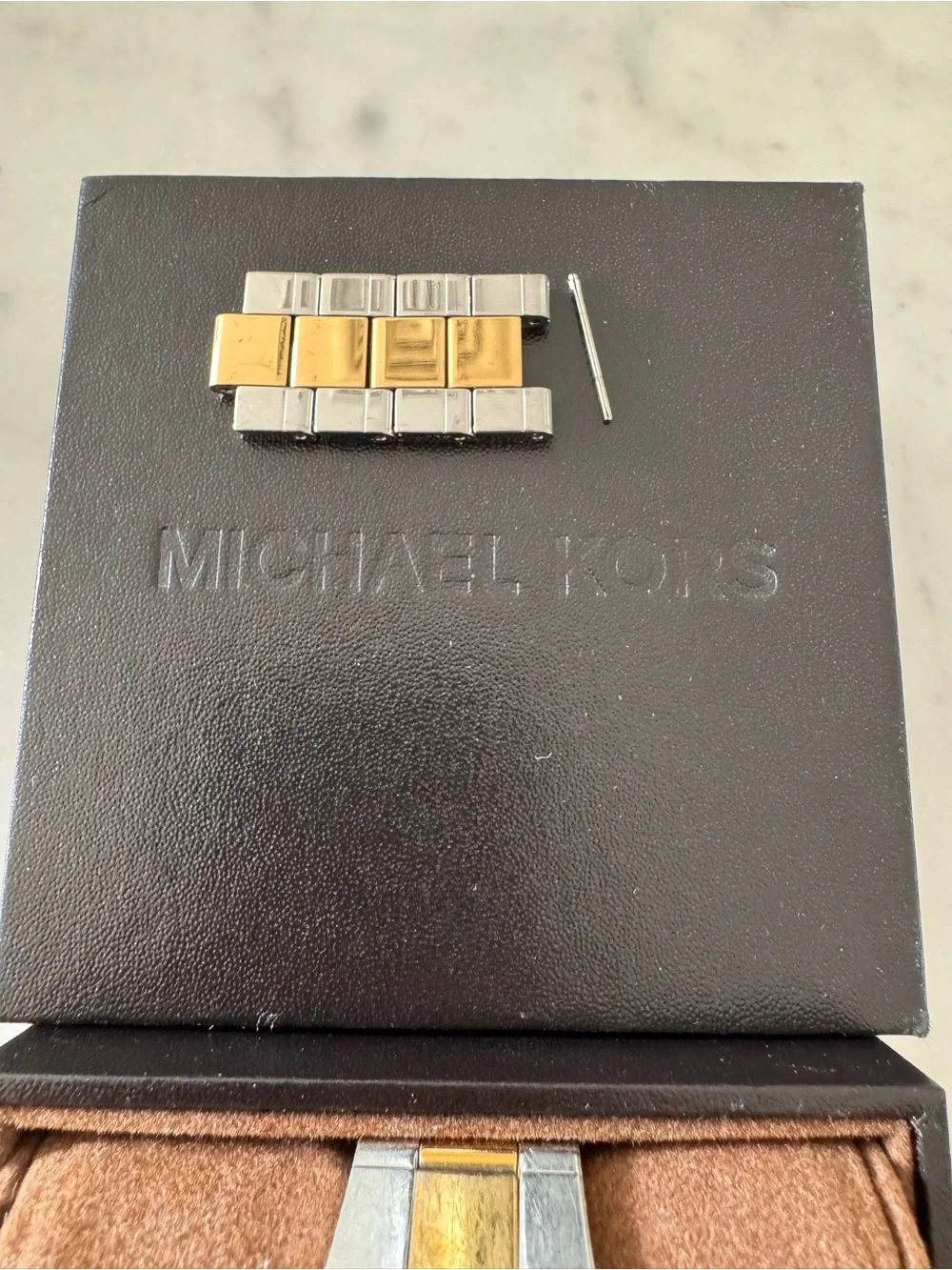 Michael Kors Women’s Two-Tone Chronograph Watch | White Dial